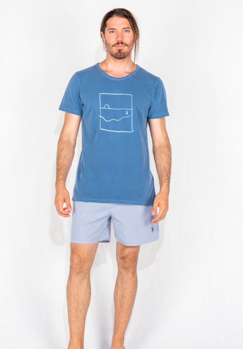Banyador ratlles blau
