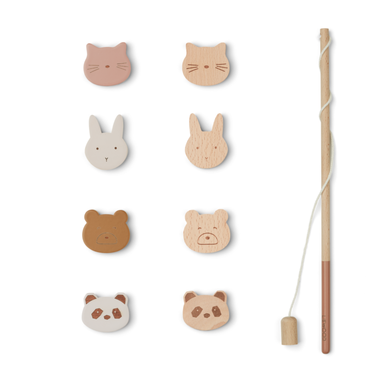 Juego de pesca en madera