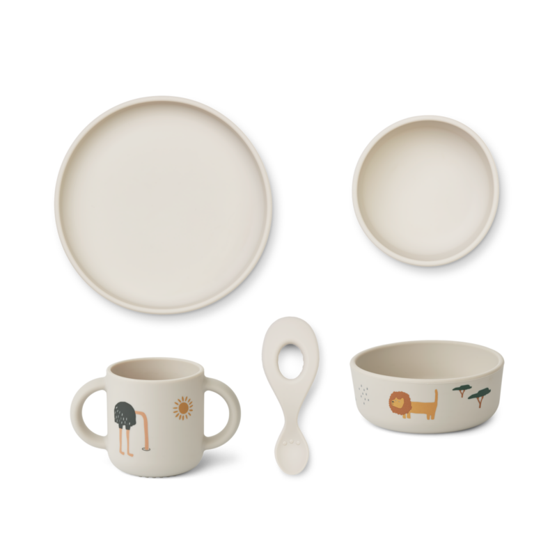 Set listos para comer estampado sabana