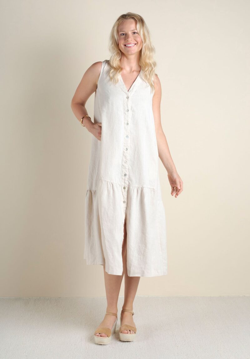 Vestit llarg frunzits
