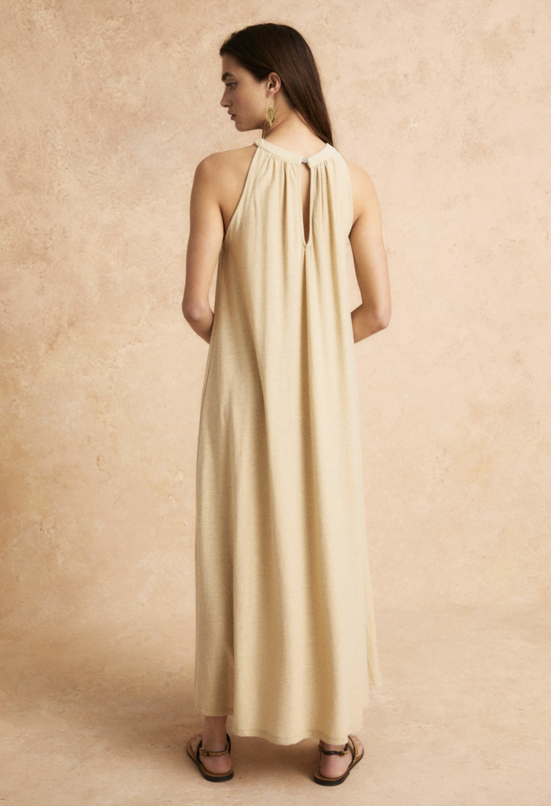 Vestido dorado lucía - Imagen 3