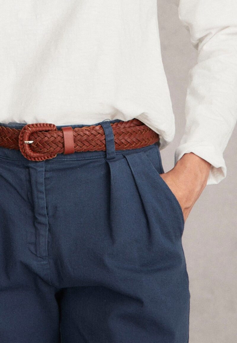 Pantalón sarga pinzas - Imagen 3