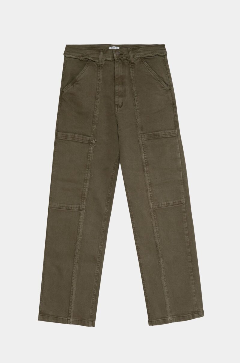 Pantalón sarga deshilachado - Imagen 2