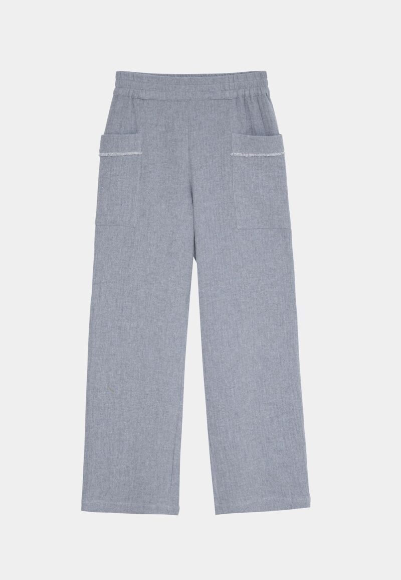 Pantalón bolsillos flecos - Imagen 2