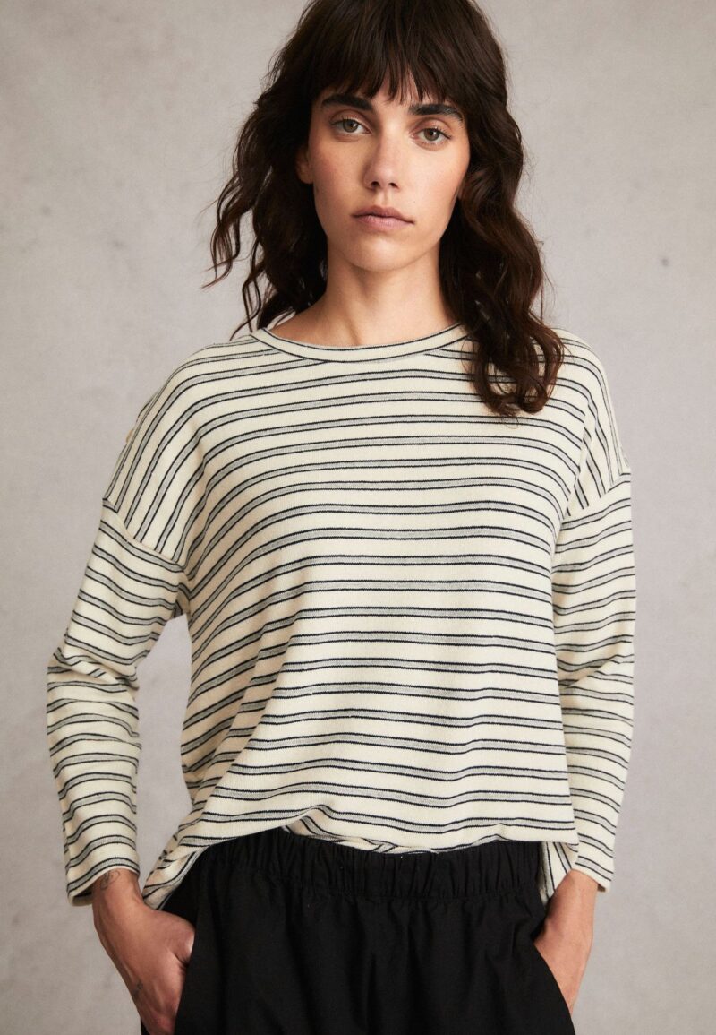 Camiseta botones rayas