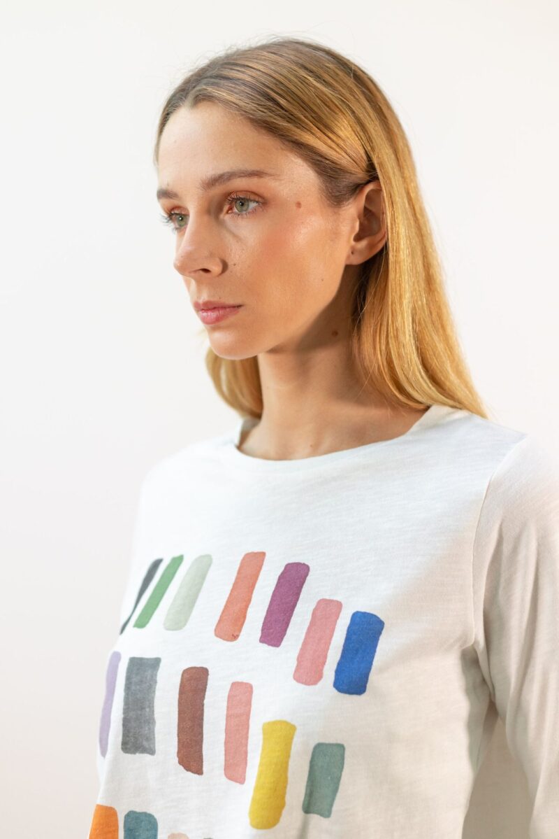 Camiseta algodón dibujo - Imagen 2
