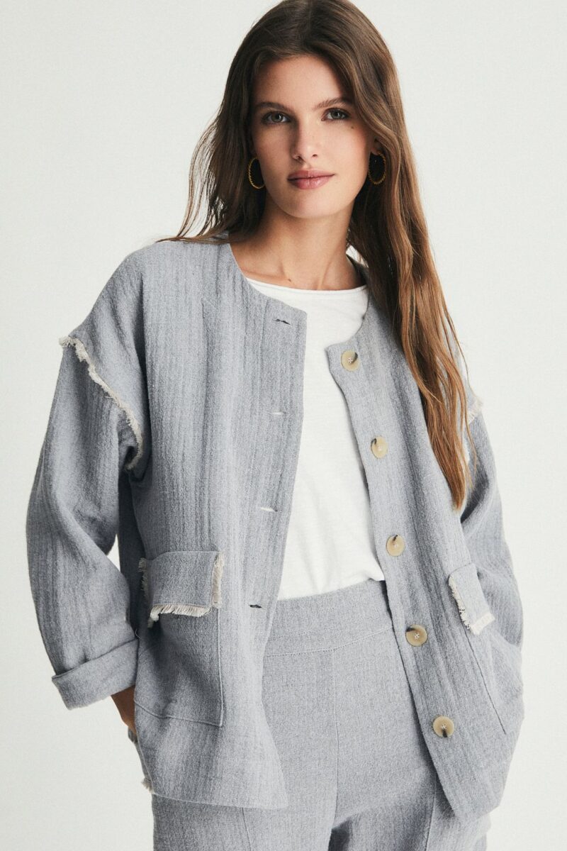 Chaqueta flecos