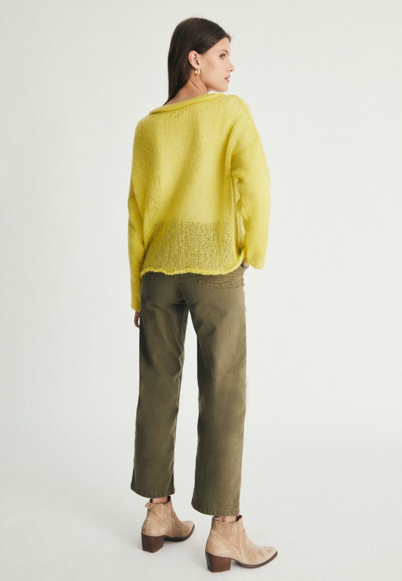 Pantalón sarga deshilachado - Imagen 4