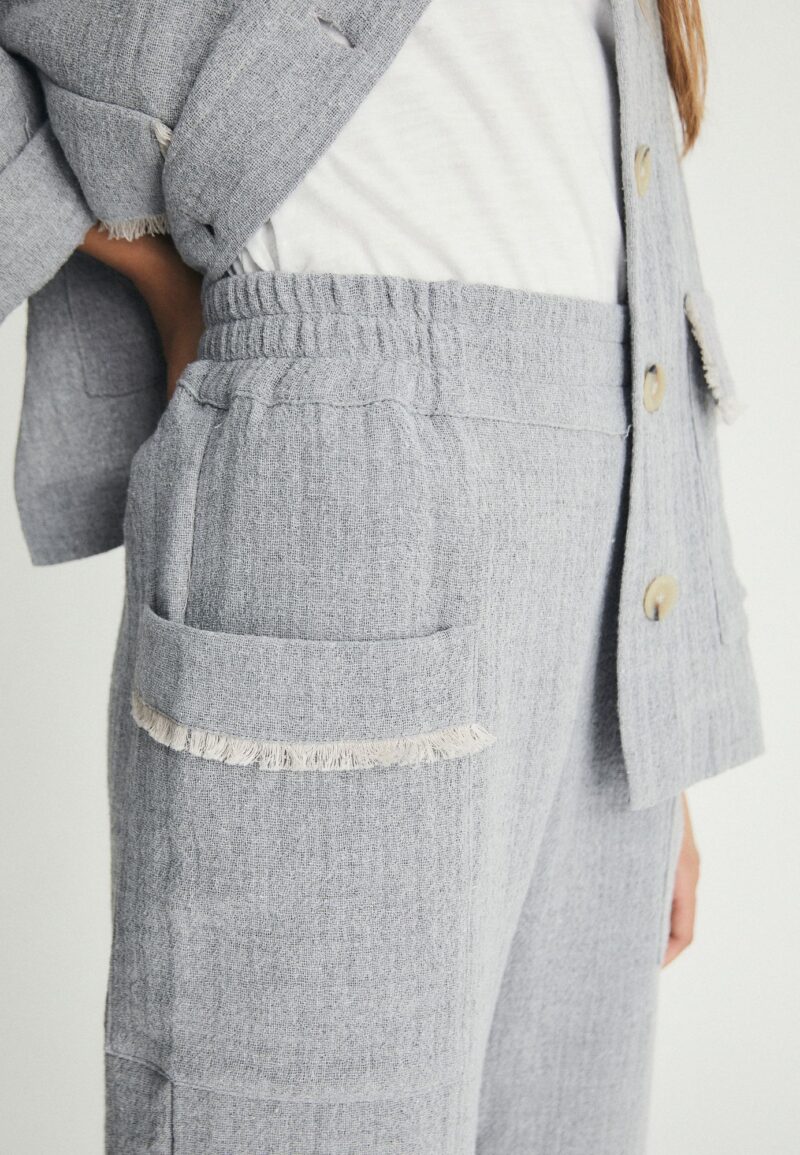 Pantalón bolsillos flecos - Imagen 3