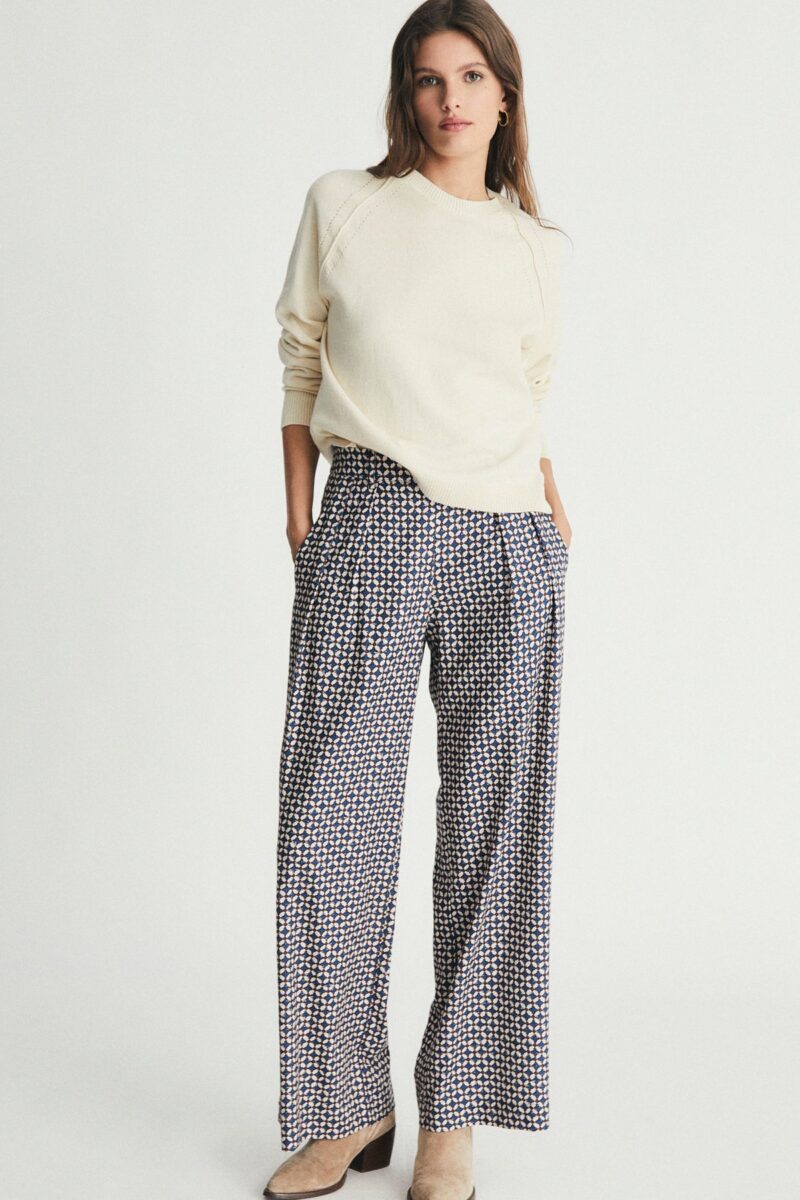 Pantalón estampado geométrico