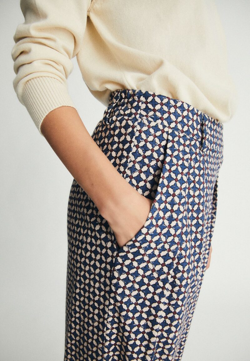 Pantalón estampado geométrico - Imagen 4