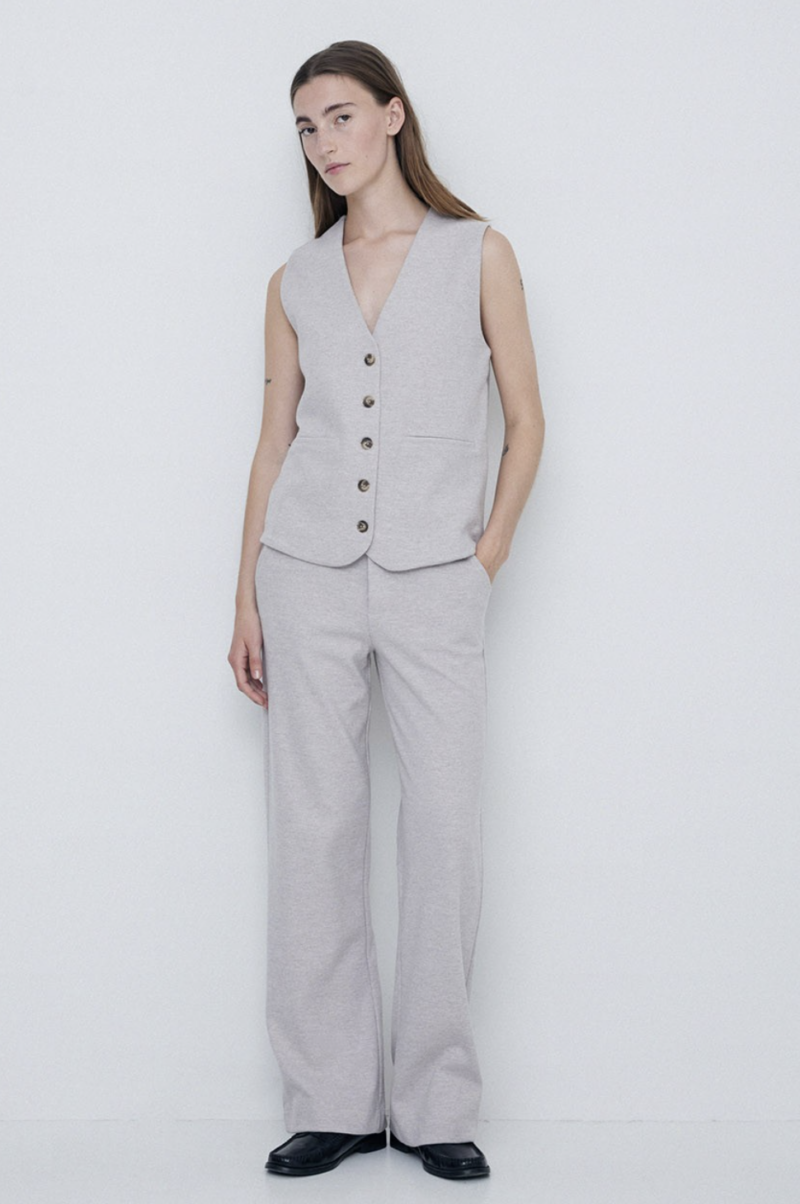 Pantalón ancho piqué