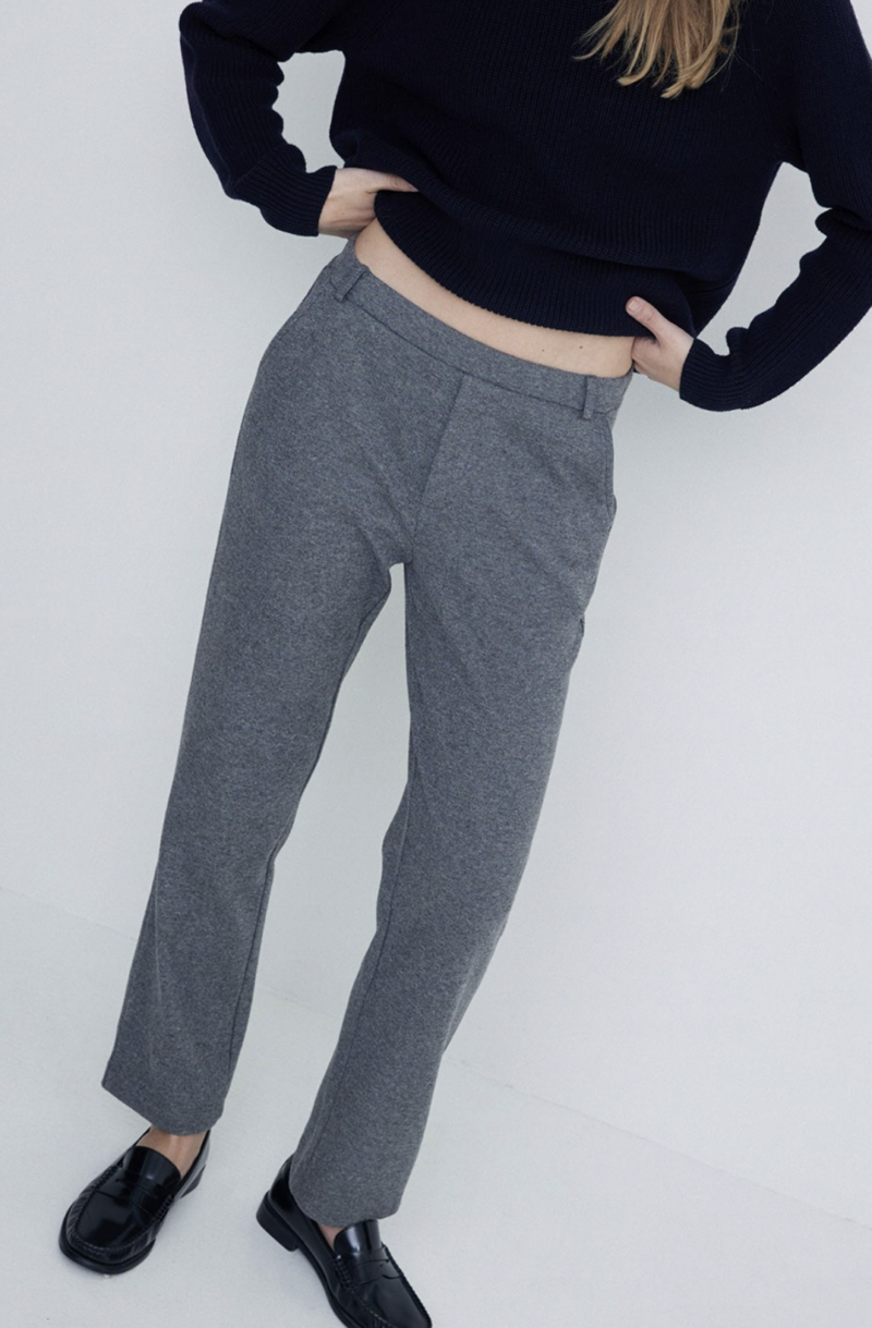Pantalón corte recto piqué - Imagen 2