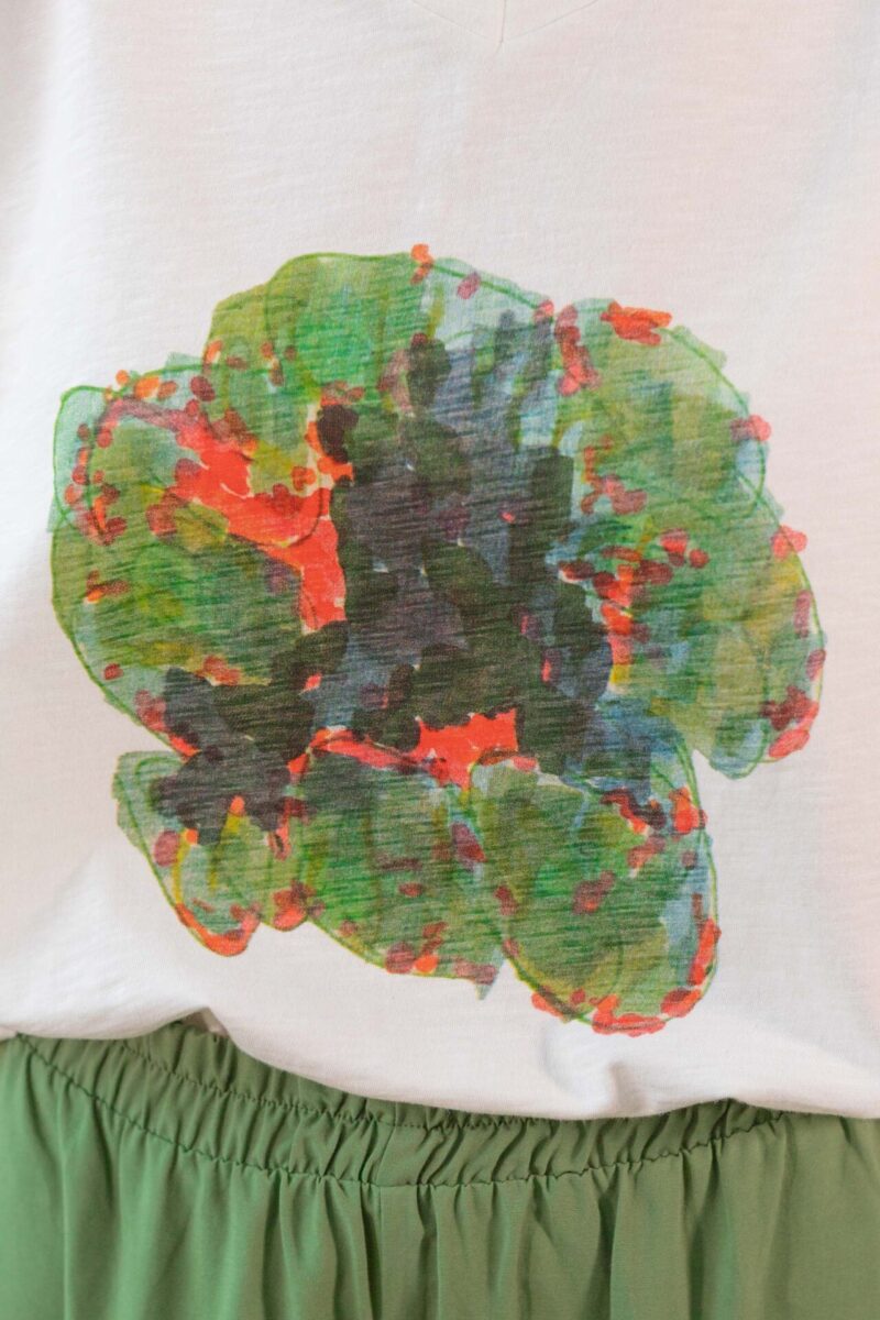 Camiseta cruda flor - Imagen 3