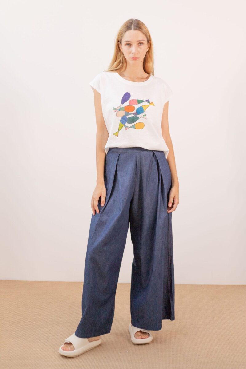 Camiseta cruda peces - Imagen 2