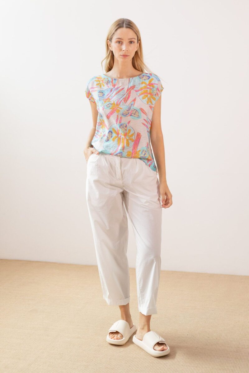 Blusa estampada flores - Imagen 2