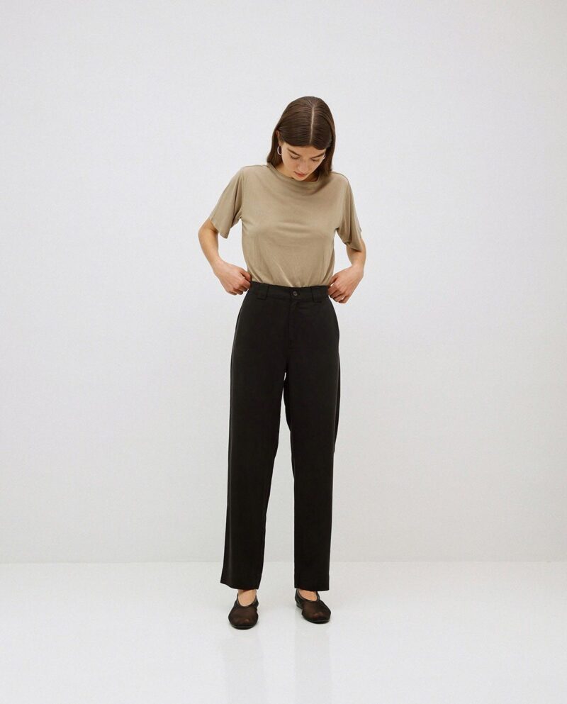 Pantalón tencel recto - Imagen 2