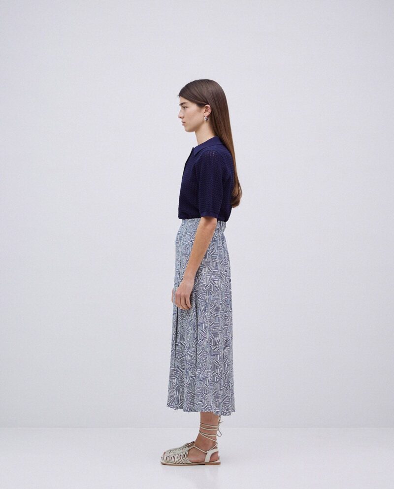 Falda midi viscosa - Imagen 2