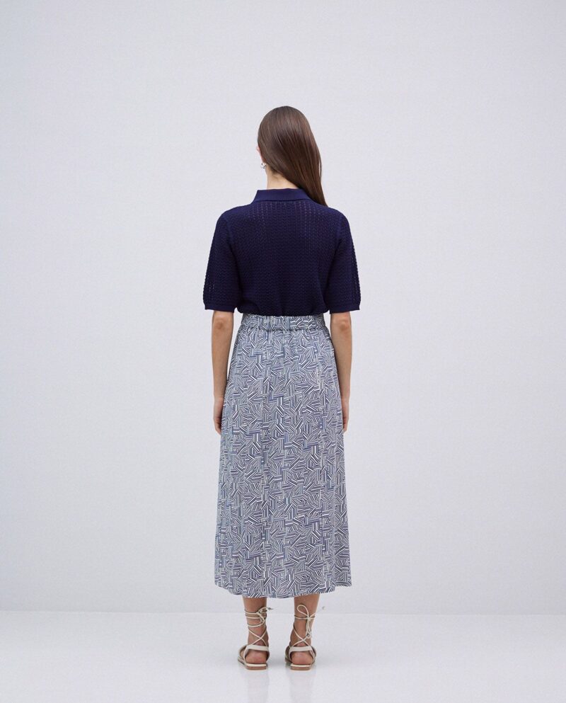 Falda midi viscosa - Imagen 3