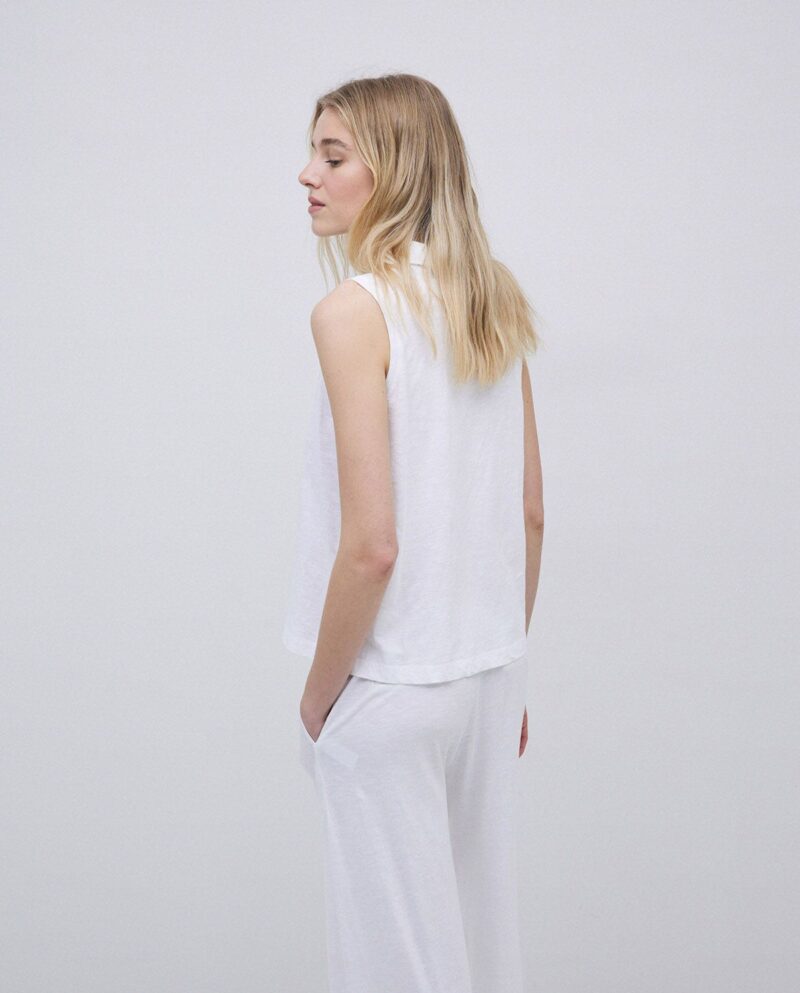Top cuello polo botones - Imagen 2