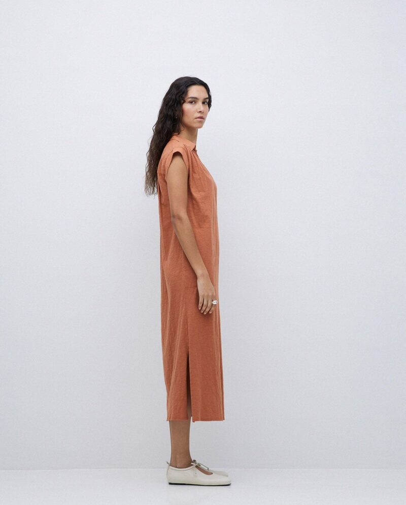 Vestido camisero flamé - Imagen 3