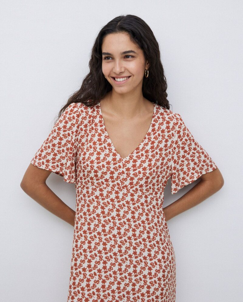 Vestido pico viscosa - Imagen 2