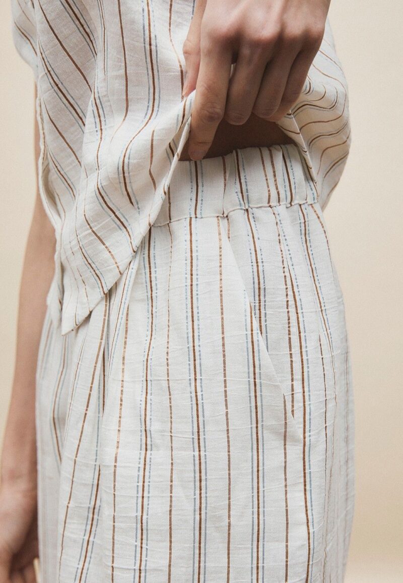 Pantalon rayas ancho - Imagen 3