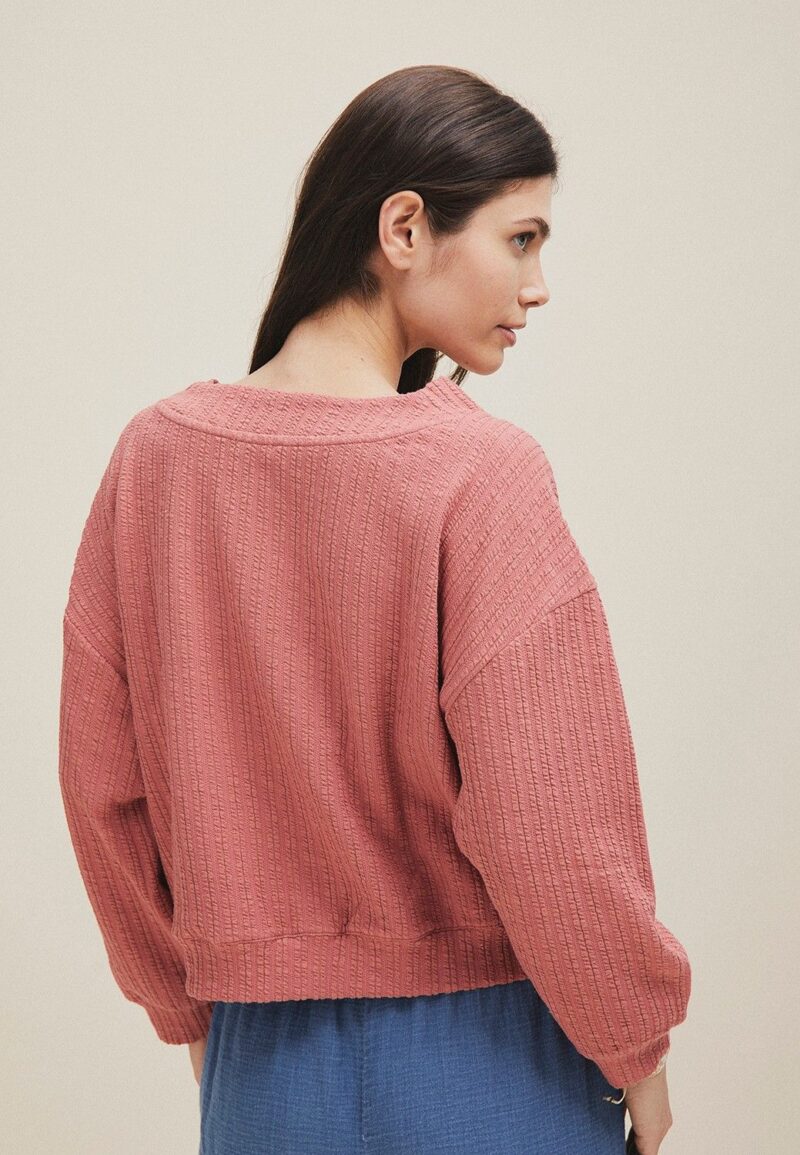 Sudadera cuello pico - Imagen 2