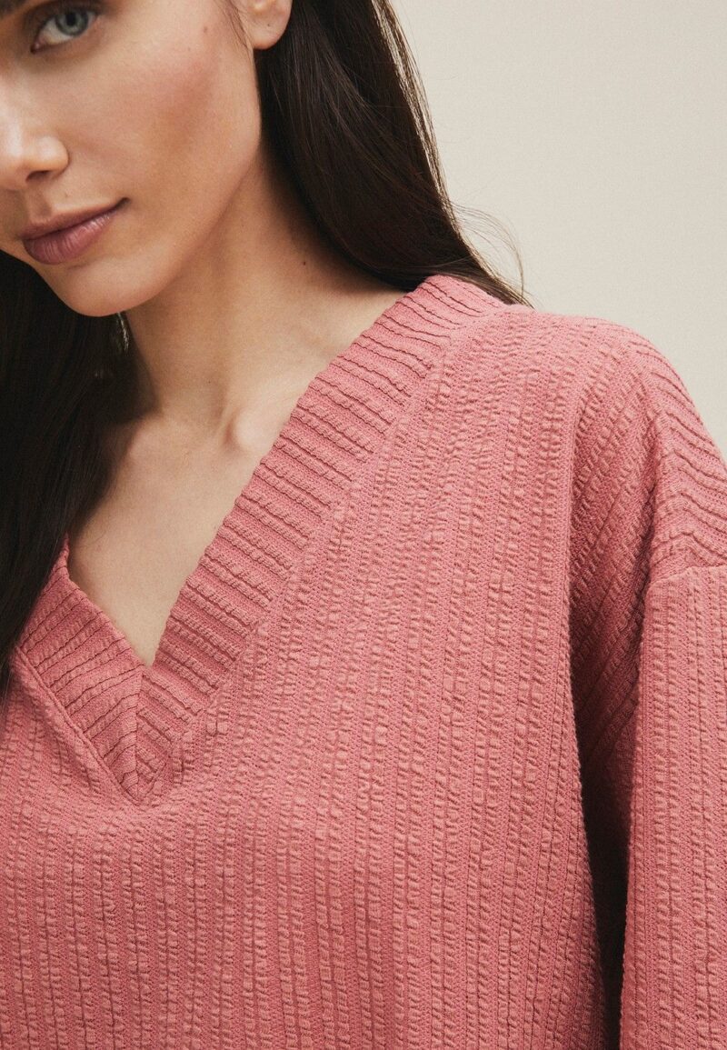 Sudadera cuello pico - Imagen 3