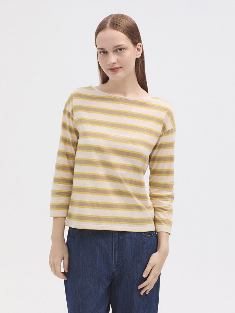 Camiseta rayas escote barco