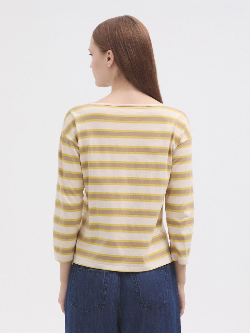 Camiseta rayas escote barco - Imagen 2