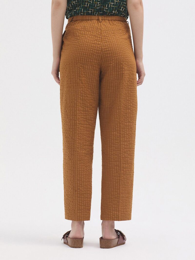 Pantalon raya diplo tejido arrugado - Imagen 2