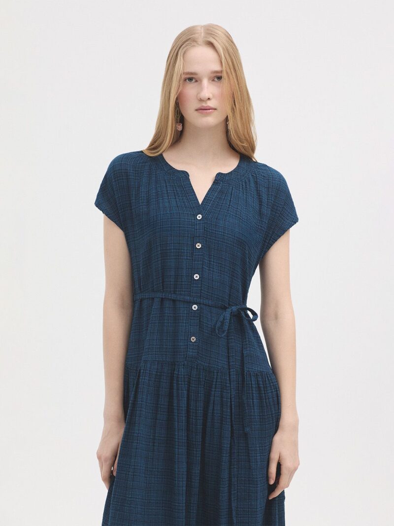 Vestido largo cuadrill - Imagen 4