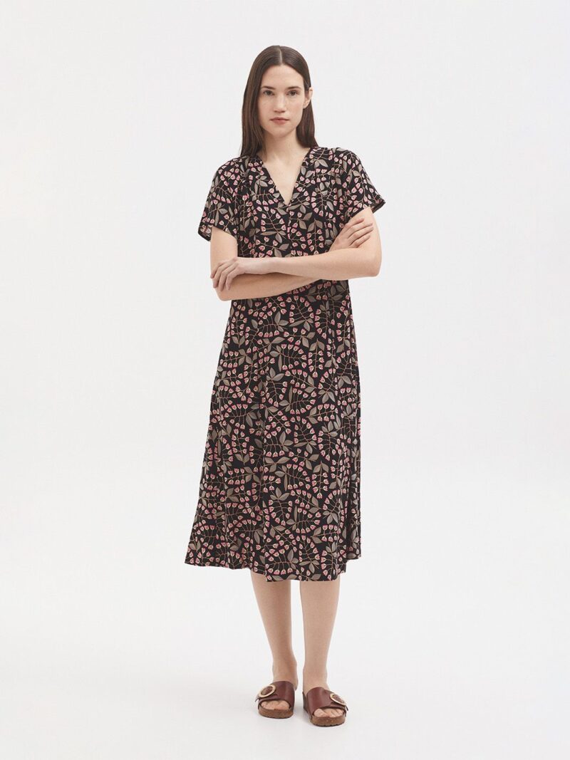 Vestido largo samoa flowers print