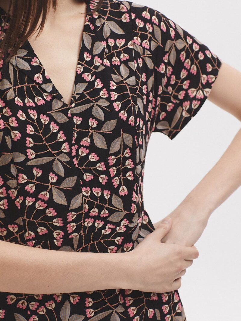 Vestido largo samoa flowers print - Imagen 3