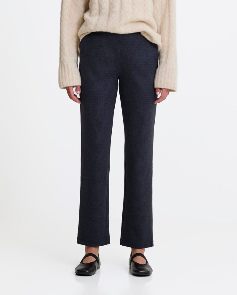 Pantalones rectos jacquard - Imagen 2