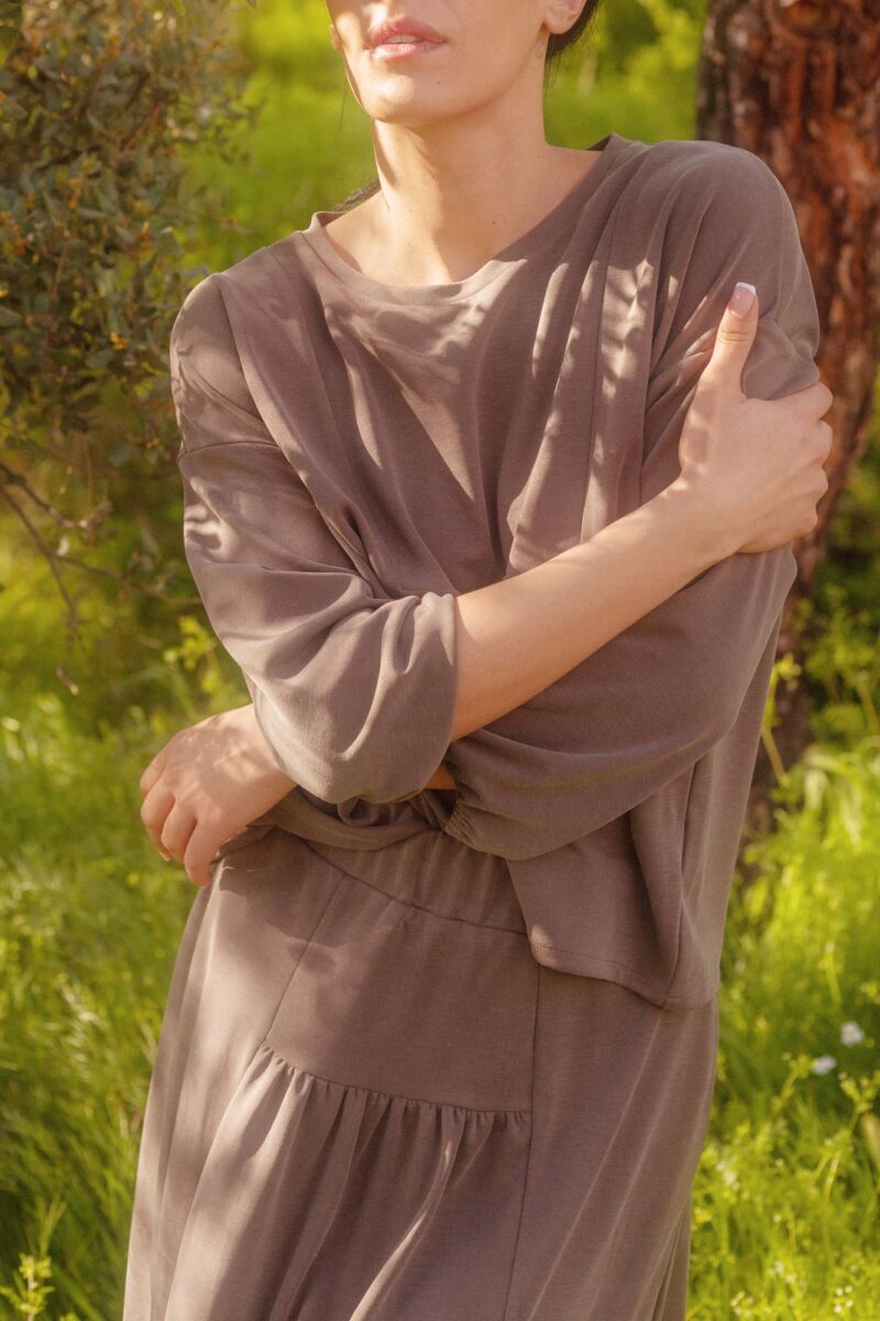 Blusa taupe - Imagen 3