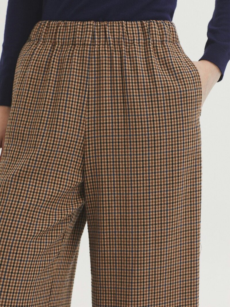 Pantalón de cuadros efecto arrugado - Imagen 2