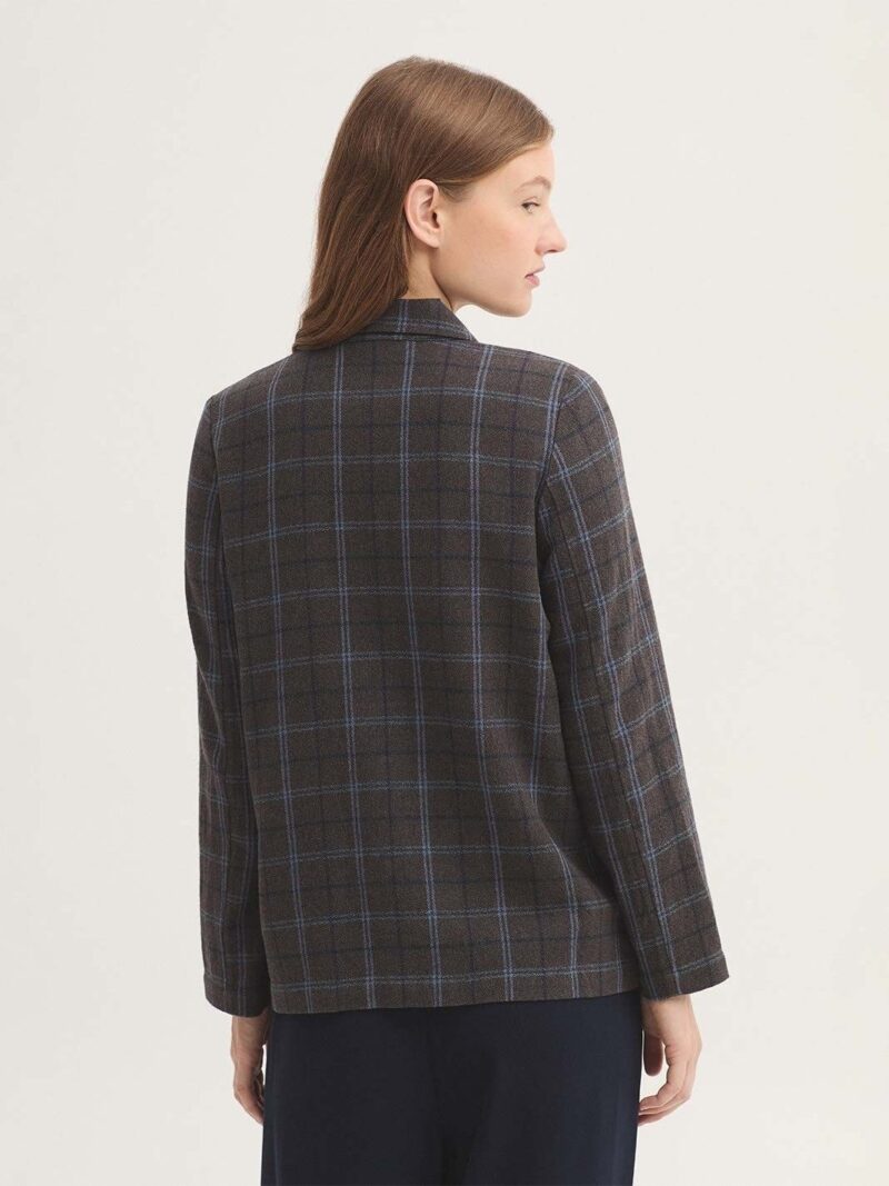 Chaqueta fluida de cuadros - Imagen 3