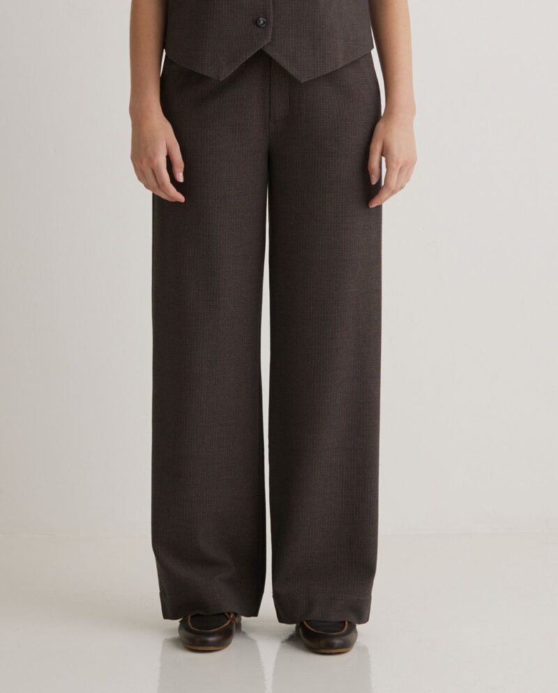 Pantalón ancho cuadritos - Imagen 2