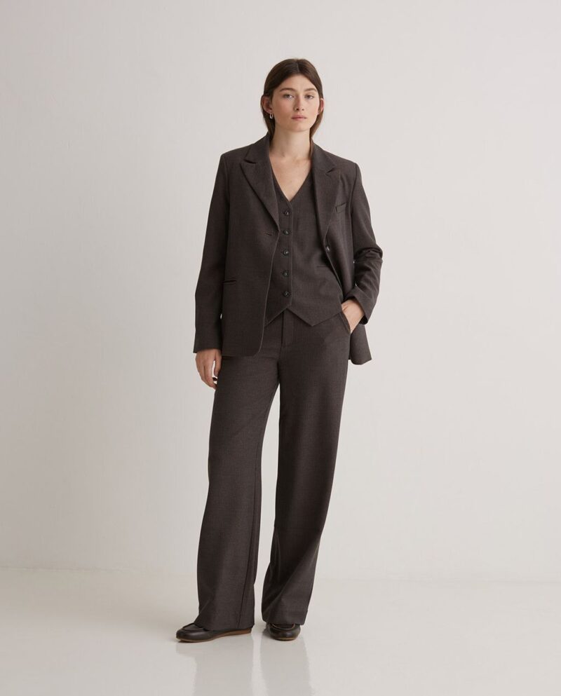 Pantalón ancho cuadritos