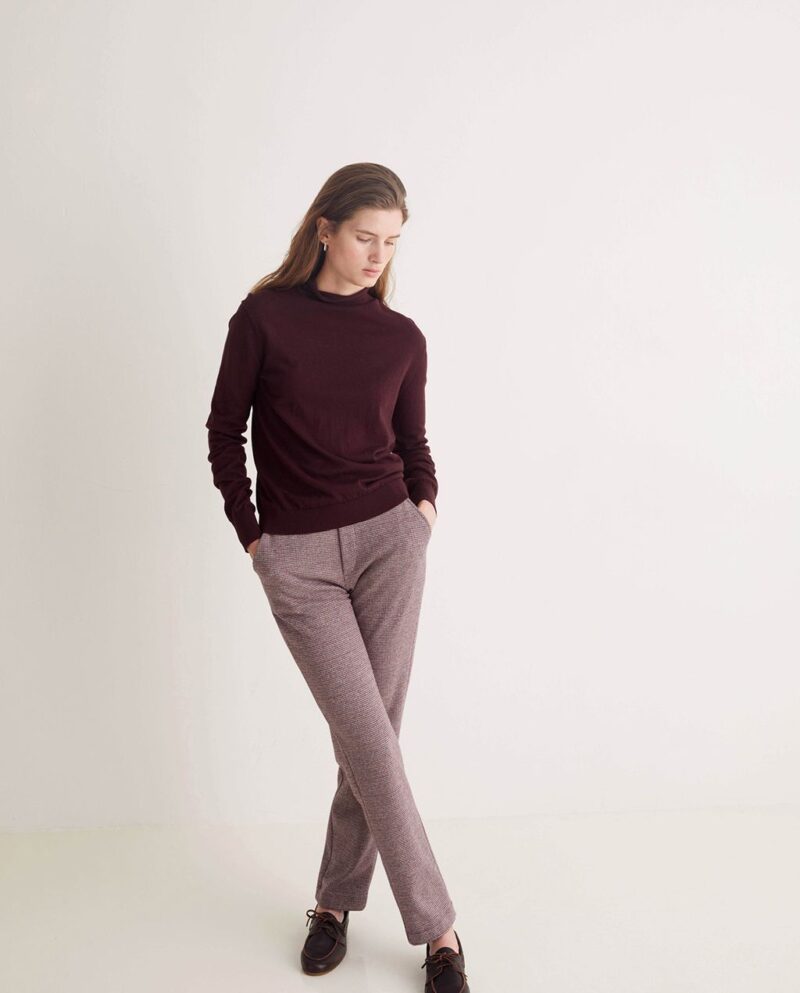 Pantalón recto pata de gallo - Imagen 3