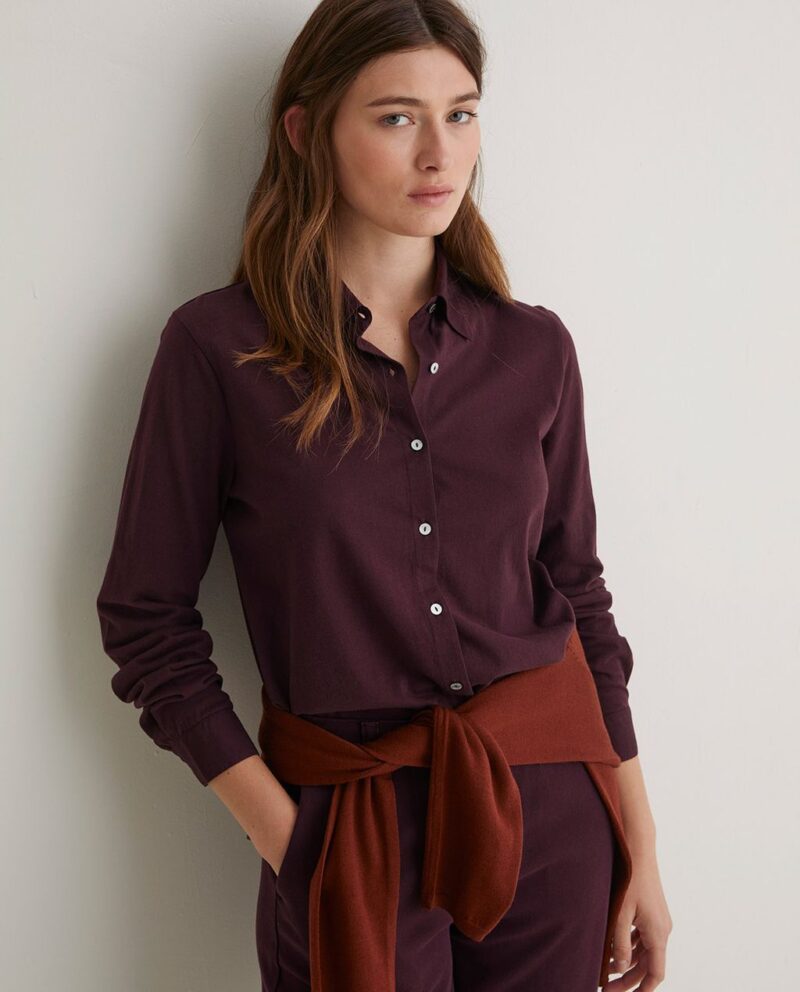 Camisa básica detalle popelín